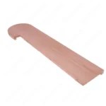 55" Right Side Bullnose  Stair Tread Red Oak Unfinished 1-1/2'' Front Lip