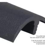 1-1/2" Narrow Leg Vinyl E-Cap FPCM1121BLK12