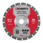 Roberts 10-47-6  6-3/16" 20-tooth Carbide Tip Jamb Saw Replacement Blade